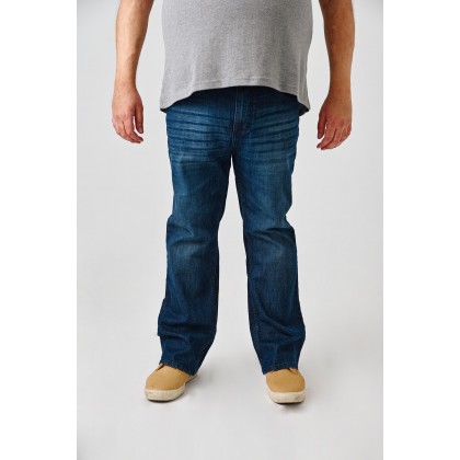 Boot-cut Jeans In Dark Blue
